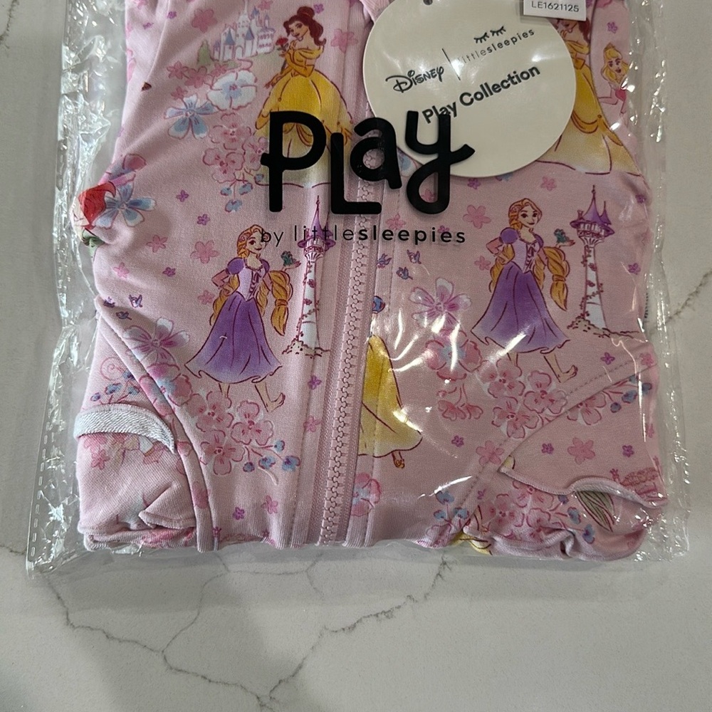 Little Sleepies Disney Princess Pink Peplum Hoodie - Picture 4 of 4